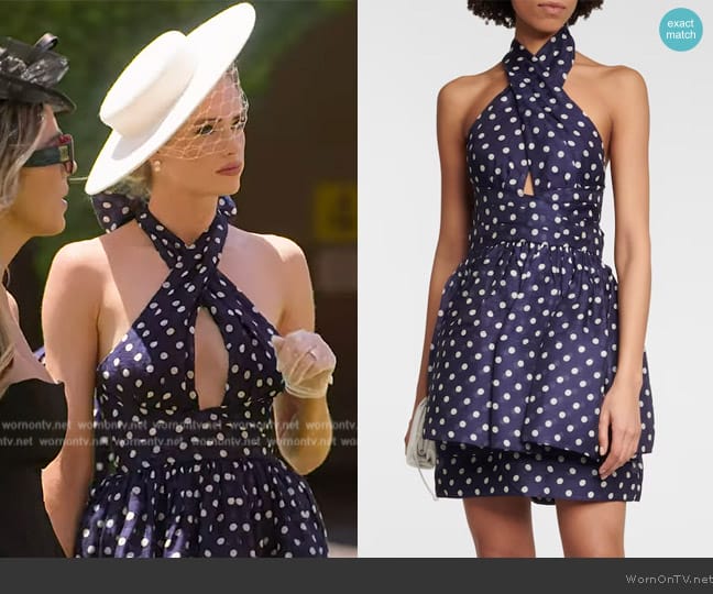 Zimmermann High Tide linen and silk minidress worn by Alexandra Jarvis (Alexandra Jarvis) on Selling the OC