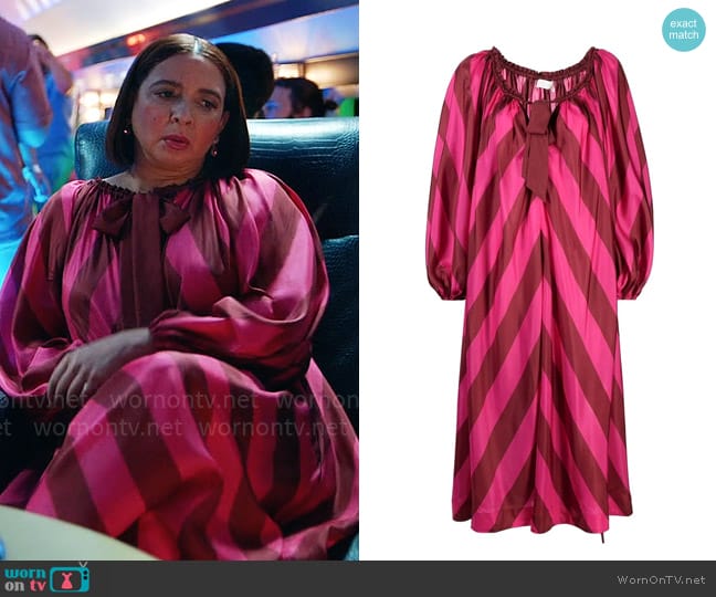 Molly’s pink and red striped dress on Loot