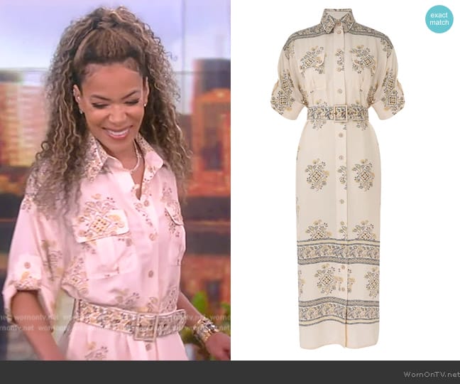 Zimmermann Utility Dress worn by Sunny Hostin on The View