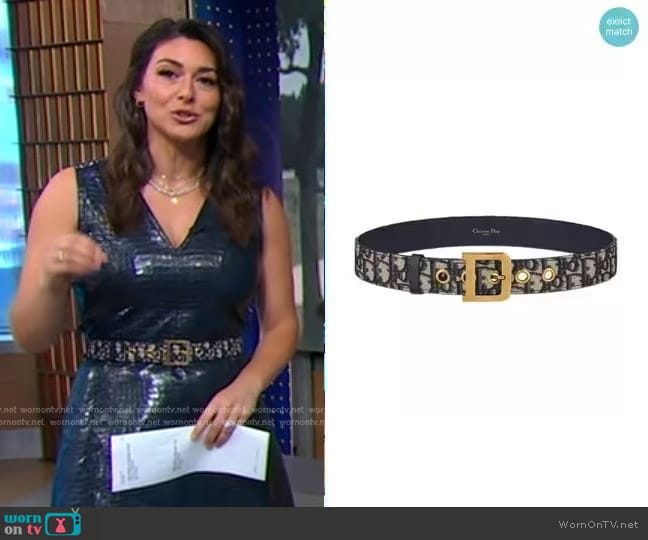 Dior Diorquake Belt worn by Erielle Reshef on Good Morning America