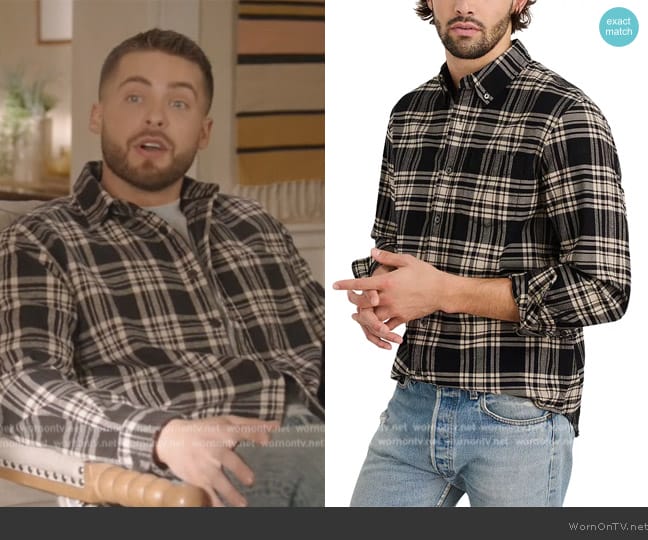 Alex Mill Cotton Regular Fit Button Down Shirt worn by Asher Adams (Cody Christian) on All American