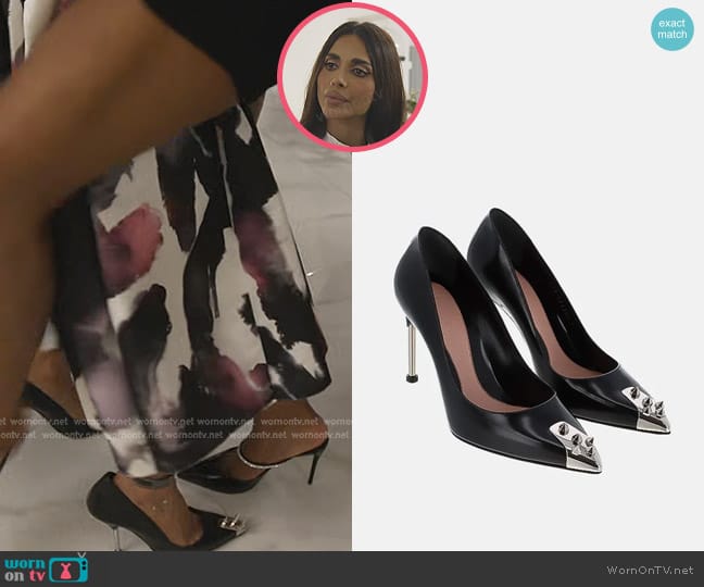 Alexander McQueen Studded Pumps worn by Sara Al Madani (Sara Al Madani) on The Real Housewives of Dubai