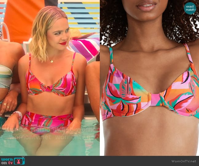 Beach Riot Camilla Bikini Top in Palm Beach worn by Imogen Adams (Bailee Madison) on Pretty Little Liars Original Sin