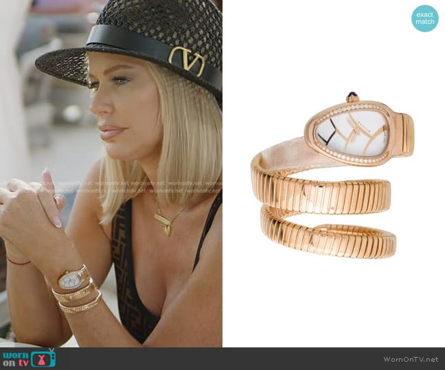 Bvlgari Tubogas Serpenti Watch worn by Caroline Stanbury (Caroline Stanbury) on The Real Housewives of Dubai