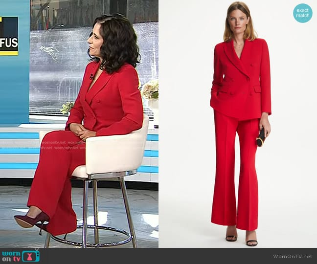 WornOnTV: Julia Louis-Dreyfus’s red blazer and pant suit on Today ...