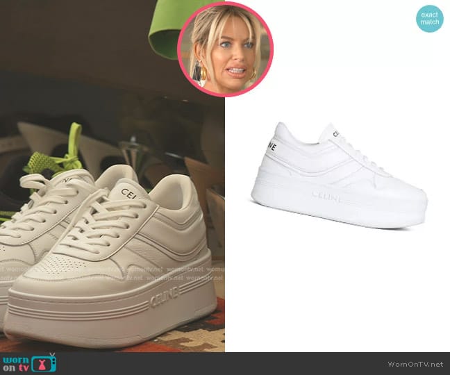 Celine Block Sneakers with Wedge Outsole in Calfskin worn by Caroline Stanbury (Caroline Stanbury) on The Real Housewives of Dubai