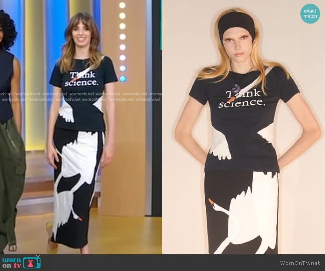 Conner Ives SS 2024 Late Capitalism Collection worn by Maya Hawke on Good Morning America