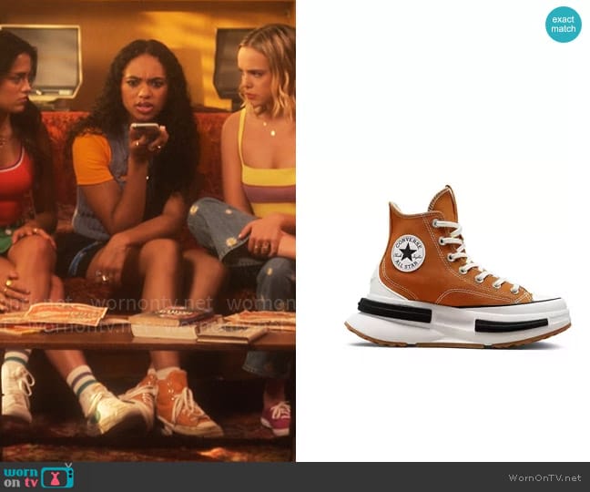 Converse Run Star Legacy Hi sneakers in orange worn by Tabitha 'Tabby' Hayworth (Chandler Kinney) on Pretty Little Liars Original Sin