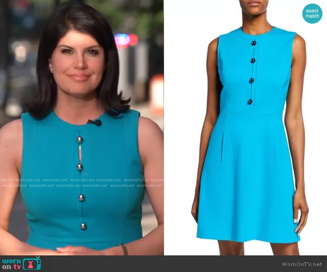 Elie Tahari ouisa Dress worn by Natalie Brand on CBS Evening News