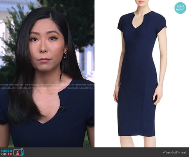 Black Halo Gyspy Rose Sheath Dress worn by Selina Wang on Good Morning America