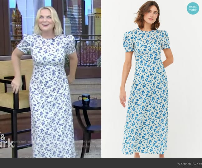 HVN Voile Elizabeth Dress worn by Amy Poehler on Live with Kelly and Mark