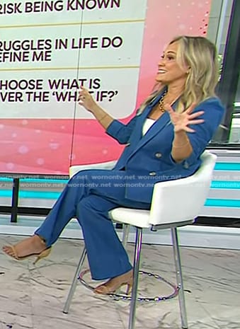 Jennie Allen's denim blazer and pant suit on Today