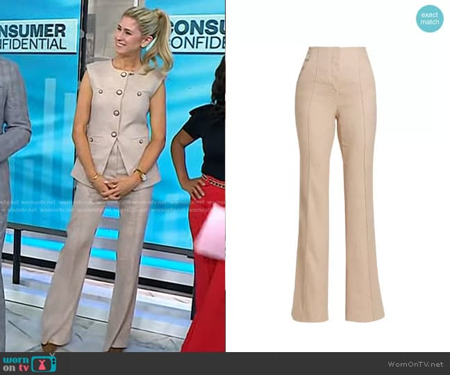 Veronica Beard Komi Pants worn by Stefani Berkin on Today