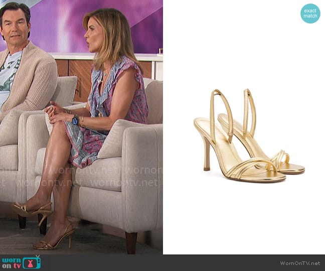 Larroudé Annie Sandals worn by Natalie Morales on The Talk