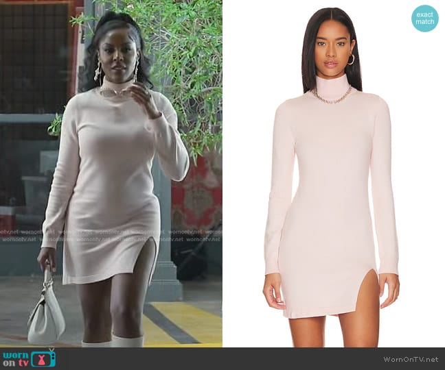 Lovers and Friends Tamarin Sweater Dress worn by Caroline Brooks (Caroline Brooks) on The Real Housewives of Dubai