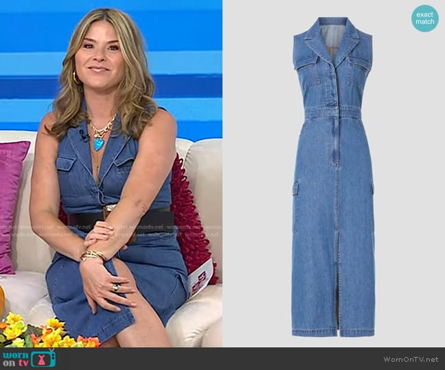 Marissa Webb Collective Denim Dress worn by Jenna Bush Hager on Today