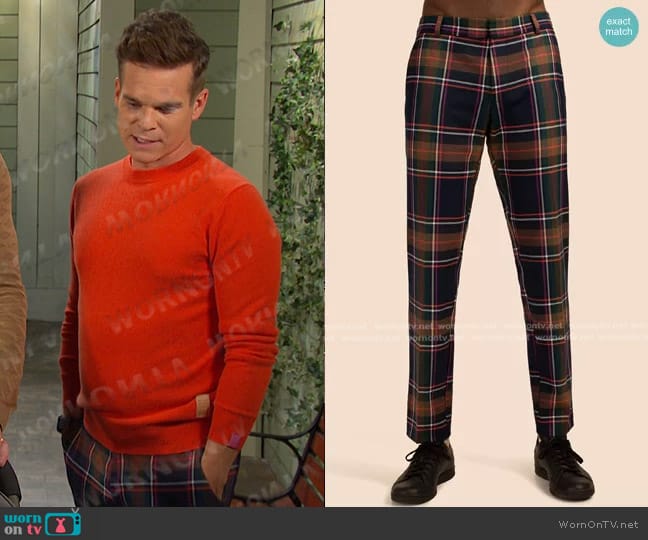 Mr Turk Clyde Slim Trouser worn by Leo Stark (Greg Rikaart) on Days of our Lives