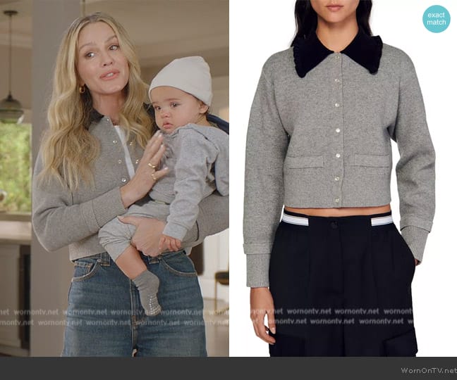 Sandro Etienne Collared Sweater worn by Laura Baker (Monet Mazur) on All American