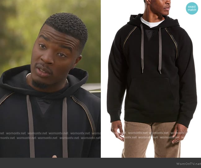 Theory Cotton Terry Hoodie worn by Spencer James (Daniel Ezra) on All American