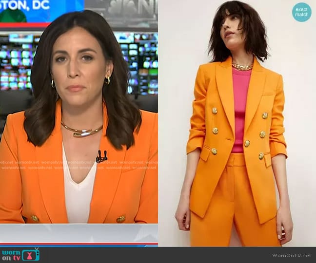 Veronica Beard Tomi Dickey Jacket worn by Hallie Jackson on Today