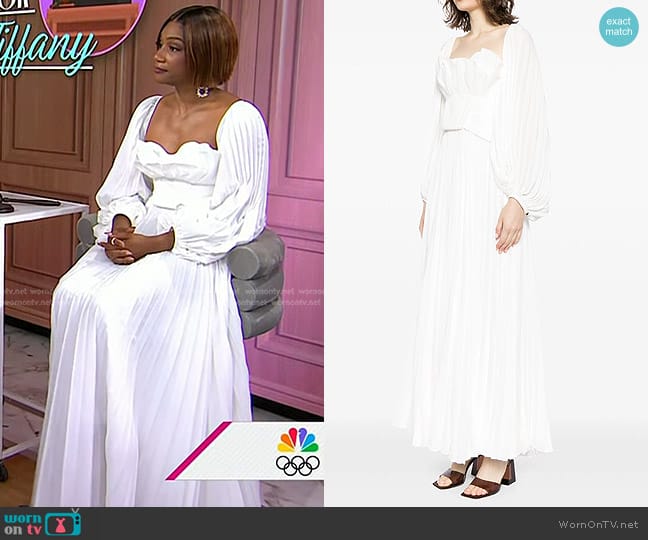 Acler Elkington Long-sleeved Dress worn by Tiffany Haddish on Today