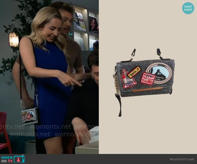 Aldo Patch Crossbody Bag worn by Josslyn Jacks (Eden McCoy) on General Hospital