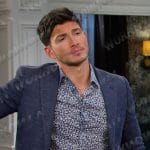 Alex’s blue floral shirt on Days of our Lives