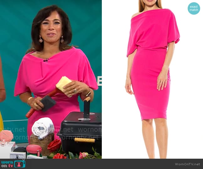 Alexia Admor Olivia Dress worn by Michelle Miller on CBS Mornings