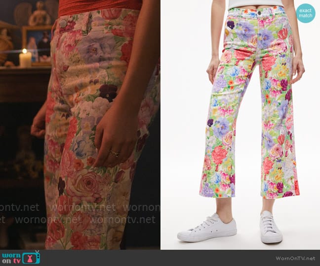 Alice + Olivia Gorgeous Jean in Dawn Floral worn by Imogen Adams (Bailee Madison) on Pretty Little Liars Original Sin