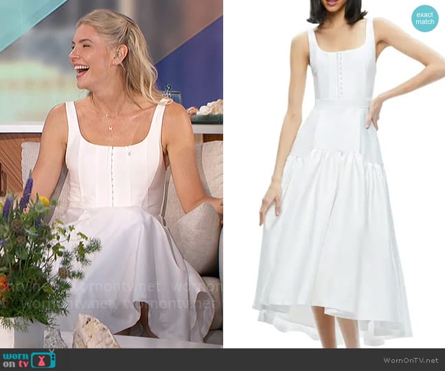 Alice + Olivia Diana Dress worn by Amanda Kloots on The Talk