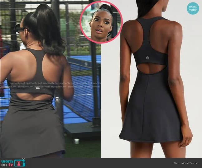 Alo Airlift Fly Tennis Dress worn by Lesa Milan (Lesa Milan) on The Real Housewives of Dubai