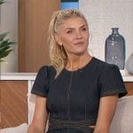 Amanda’s denim dress with cutouts on The Talk