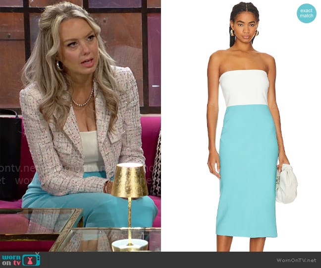 Amanda Uprichard Arie Dress worn by Abby Newman (Melissa Ordway) on The Young and the Restless