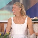 Amanda’s white corset dress on The Talk