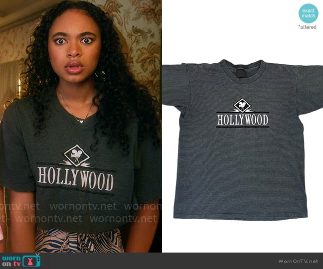 American Vintage Vintage Hollywood T-shirt worn by Tabitha 'Tabby' Hayworth (Chandler Kinney) on Pretty Little Liars Original Sin