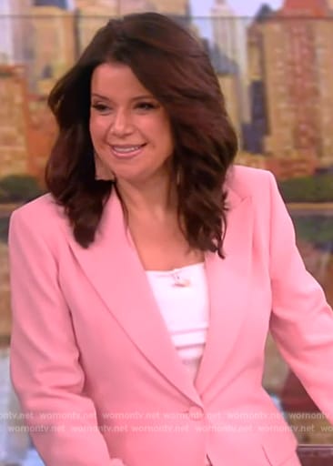 Ana's pink blazer and pants on The View