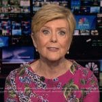 Anne Thompson’s pink floral print dress on NBC News Daily