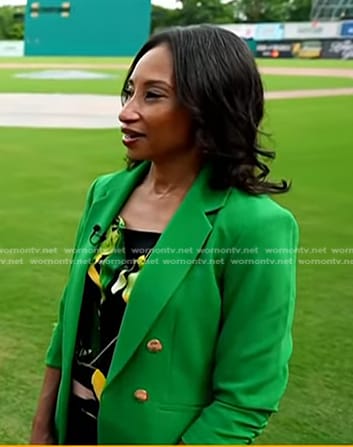 April Brown's green blazer on Today