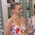 Ariana Madix’s floral print mini dress on E! News