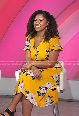 Arianna's yellow floral dress on Today