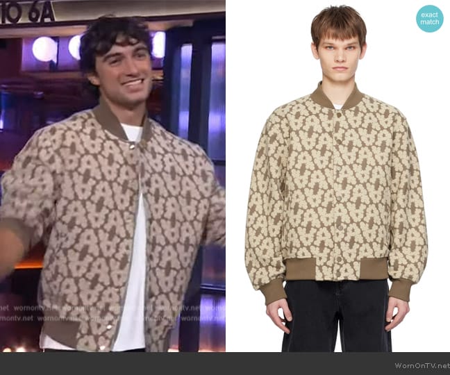 Axel Arigato Tank Bomber Jacket worn by Ezra Frech on The Kelly Clarkson Show