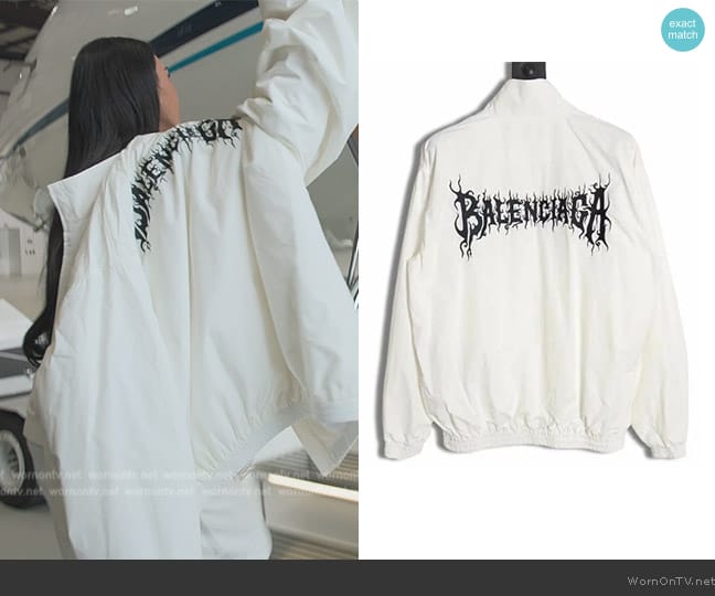 Balenciaga Track Jacket worn by Kim Kardashian (Kim Kardashian) on The Kardashians