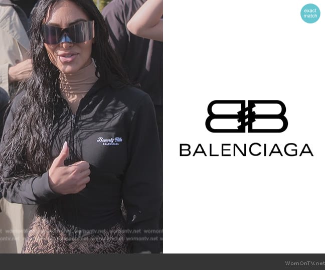 Balenciaga Beverly Hills Knotted Hoodie worn by Kim Kardashian (Kim Kardashian) on The Kardashians