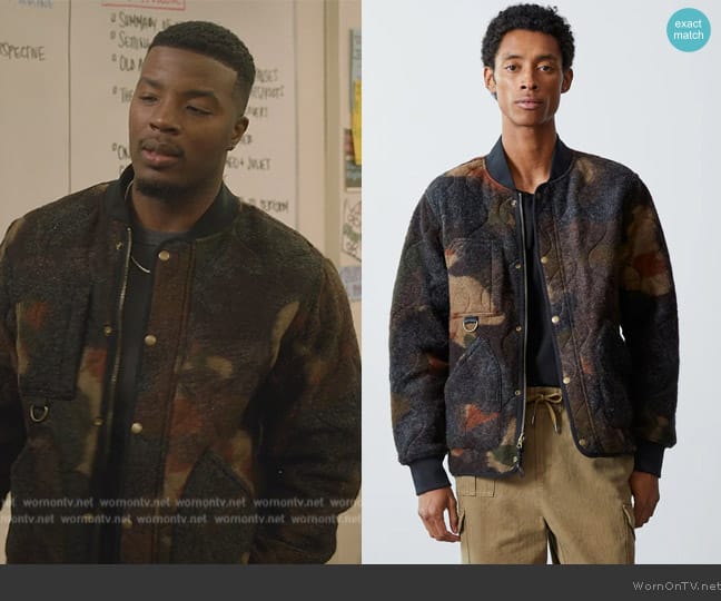 WornOnTV: Spencer’s camo print bomber jacket on All American | Daniel ...