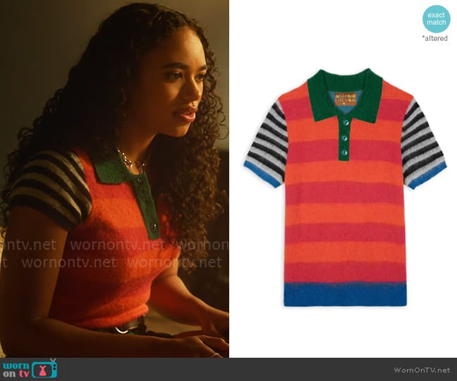 Brain Dead Lulu Polo Shirt worn by Tabitha 'Tabby' Hayworth (Chandler Kinney) on Pretty Little Liars Original Sin