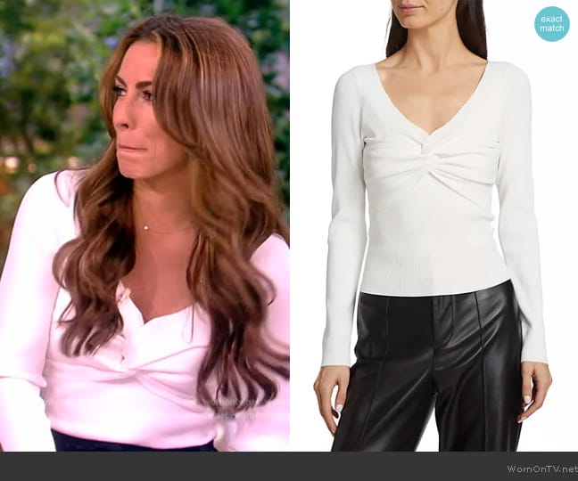 Cara Cara Charlene Jersey V-Neck Top worn by Alyssa Farah Griffin on The View