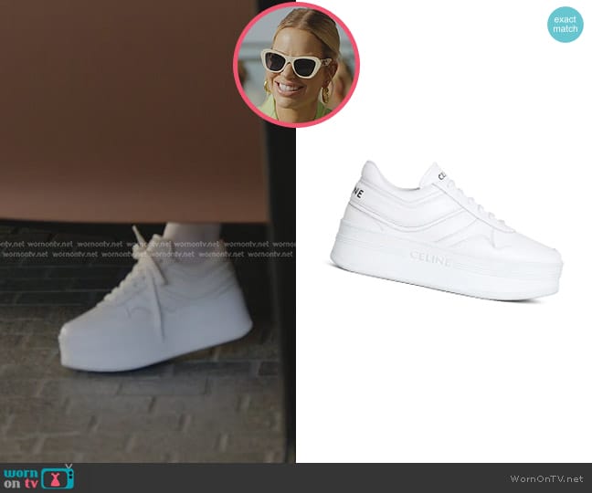 Celine Block Sneakers with Wedge Outsole in Calfskin worn by Caroline Stanbury (Caroline Stanbury) on The Real Housewives of Dubai