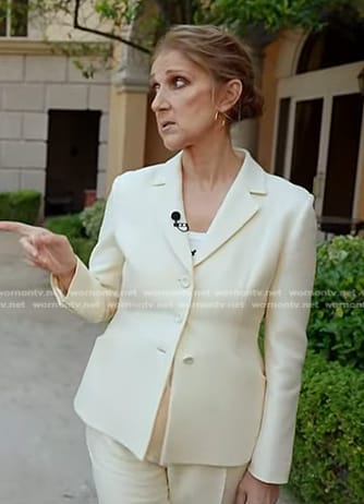 Celine Dion's white blazer on Today