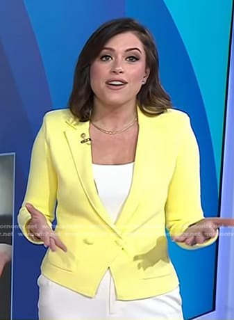 Chloe's yellow blazer on Today