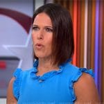 Dana Jacobson’s blue ruffle trim dress on CBS Mornings